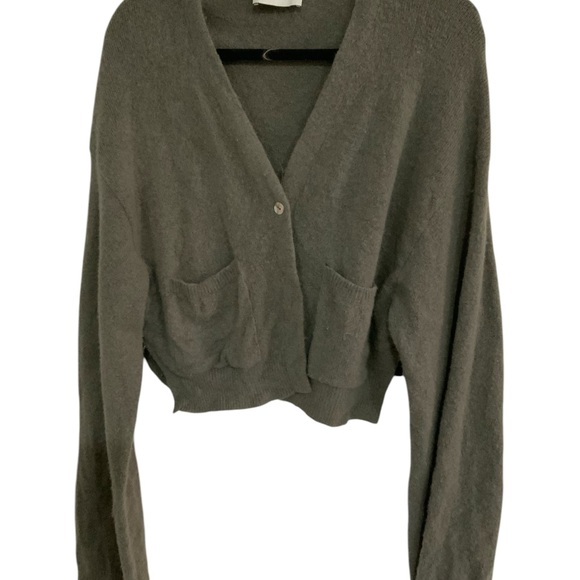 Nanushka Gray Cardigan Sweater - Picture 1 of 4